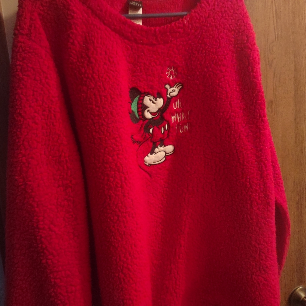 Mickey Mouse Fuzzy Sweatshirt